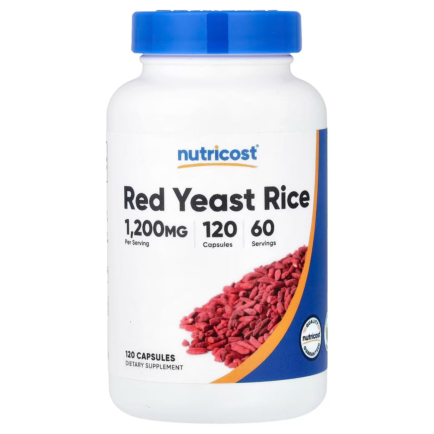 Nutricost Red Yeast Rice 1200mg – 120 Vegetarian Capsules, 60 Servings, Gluten-Free & GMO-Free