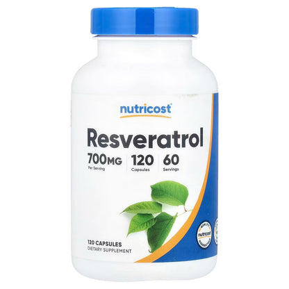 Nutricost Resveratrol 700mg – 120 Vegan Capsules, Gluten-Free & Non-GMO Antioxidant Supplement