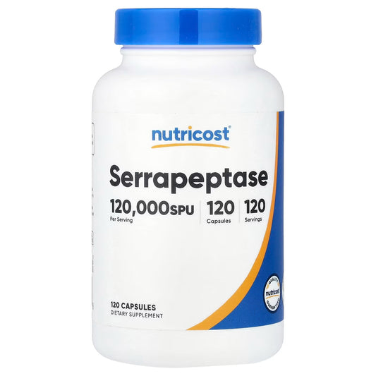 Nutricost Serrapeptase 120,000 SPU – 120 Vegetarian Capsules, Gluten-Free & GMO-Free
