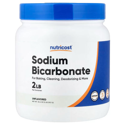 Nutricost Sodium Bicarbonate Powder 2 lbs (907g) – 600mg Per Serving, Gluten-Free Supplement