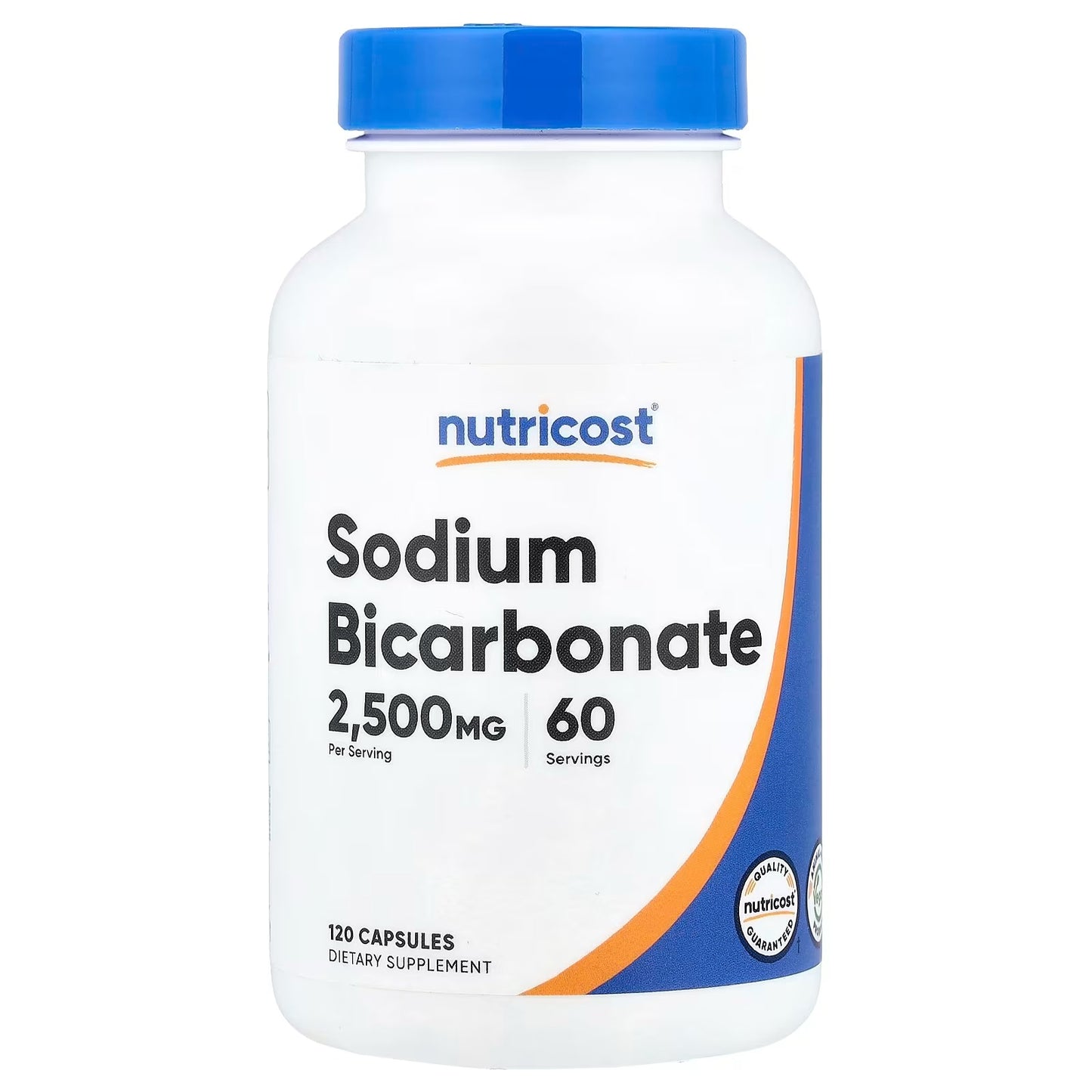 Nutricost Sodium Bicarbonate 2500mg – 120 Vegan Capsules, 60 Servings, Electrolyte Supplement