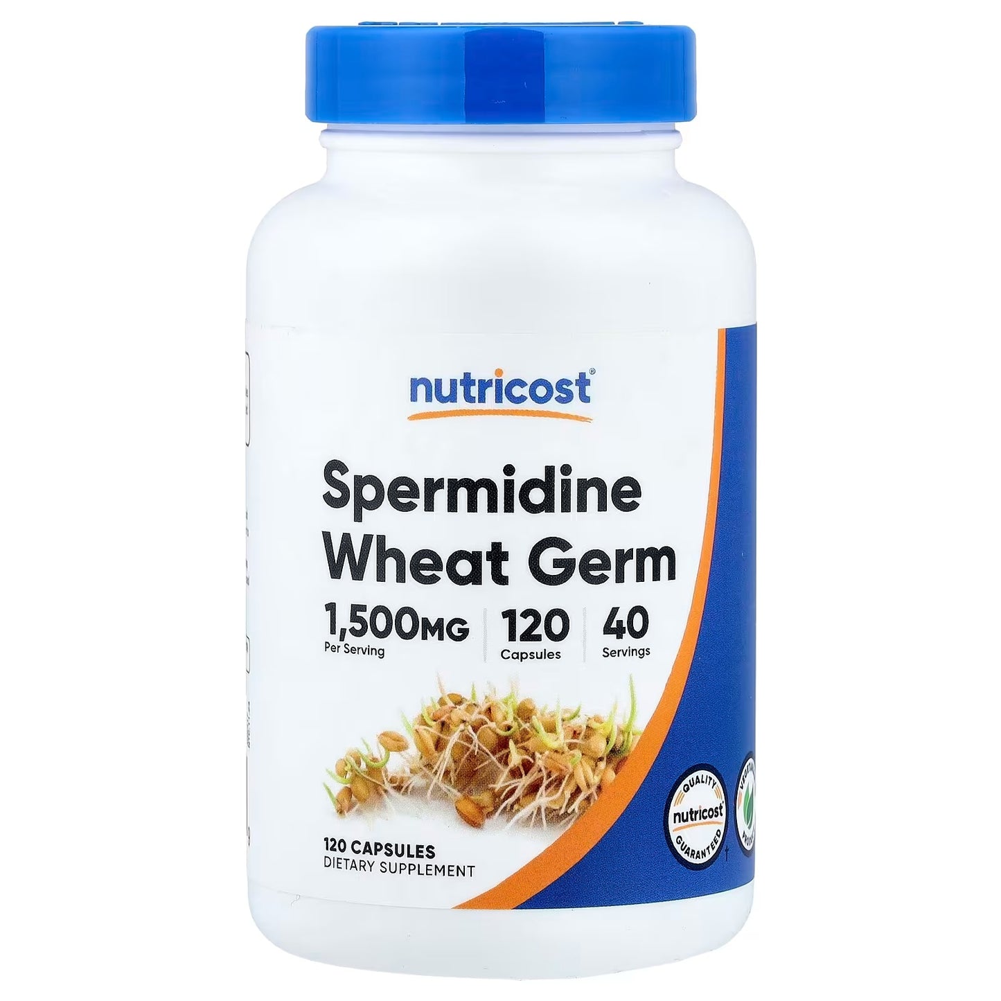 Nutricost Spermidine Wheat Germ Extract – 120 Capsules, 40 Servings, Spermidine Supplement