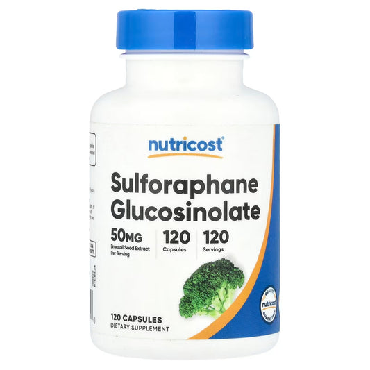 Nutricost Sulforaphane Glucosinolate (SGS) – 120 Capsules, Advanced Antioxidant & Wellness Supplement