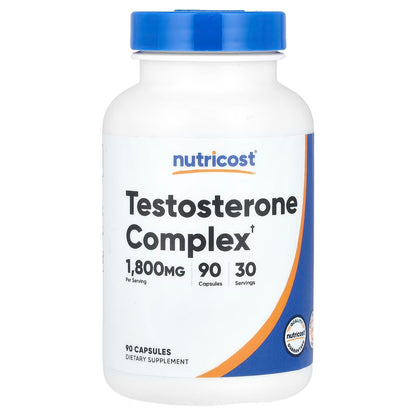 Nutricost Testosterone Support Complex 1800mg – 90 Capsules, Men's Performance & Wellness Supplement