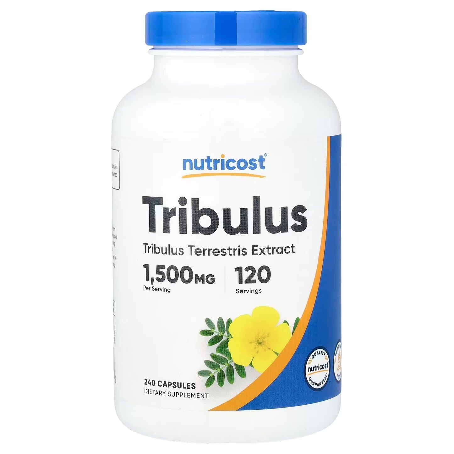 Nutricost Tribulus Terrestris Extract 1500mg – 240 Capsules, 120 Servings, 45% Saponins, Gluten-Free & GMO-Free