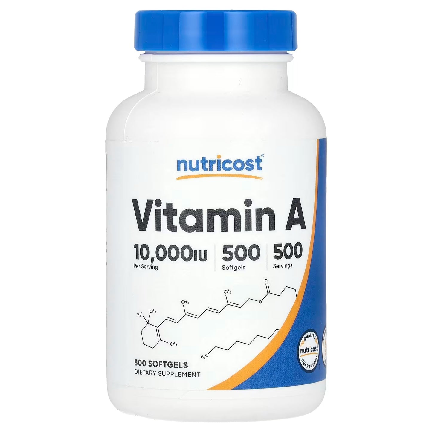 Nutricost Vitamin A 10,000 IU – 500 Softgel Capsules, High-Potency Vitamin A Supplement