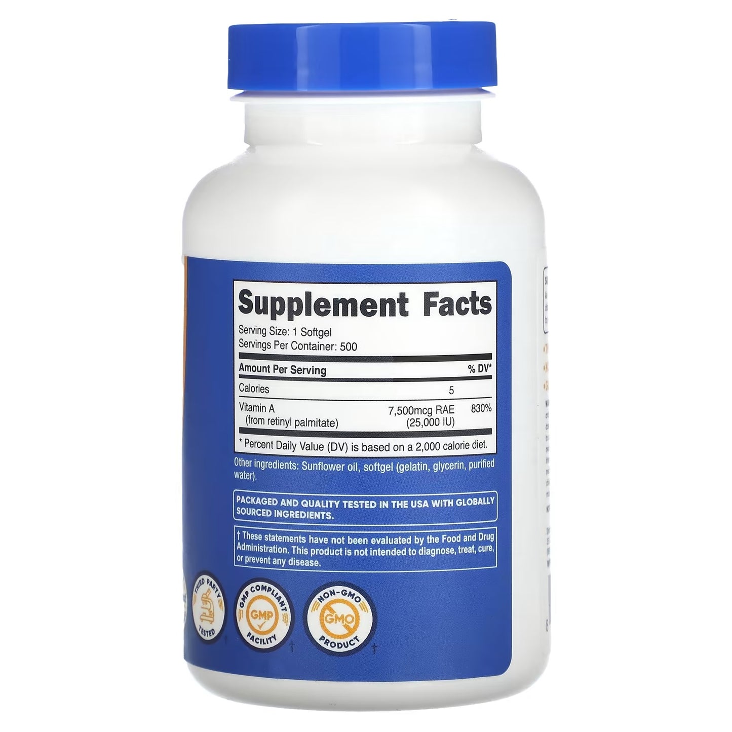 Nutricost Vitamin A 25,000 IU – 500 Softgels, Non-GMO & Gluten-Free Vitamin A Supplement