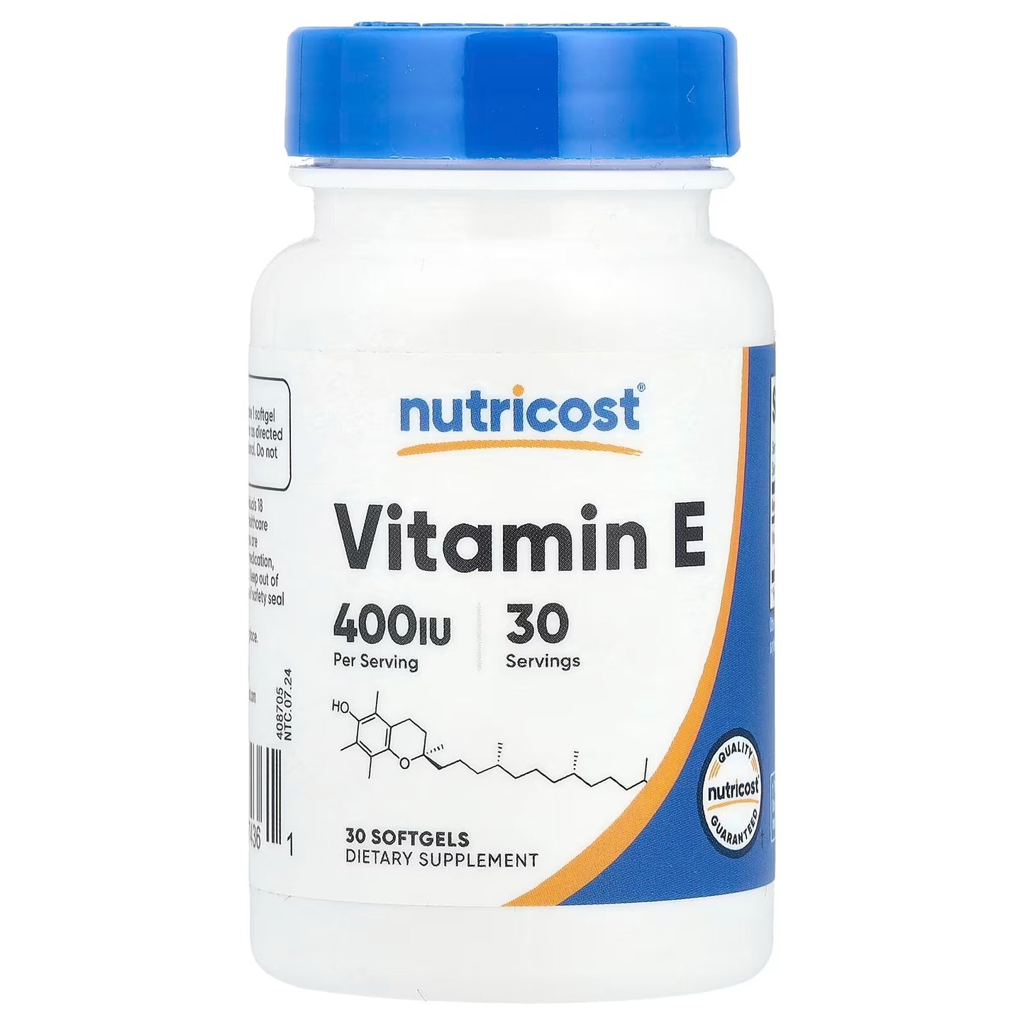 Nutricost Vitamin E 400 IU – 240 Softgel Capsules, Gluten-Free & Non-GMO Vitamin E Supplement