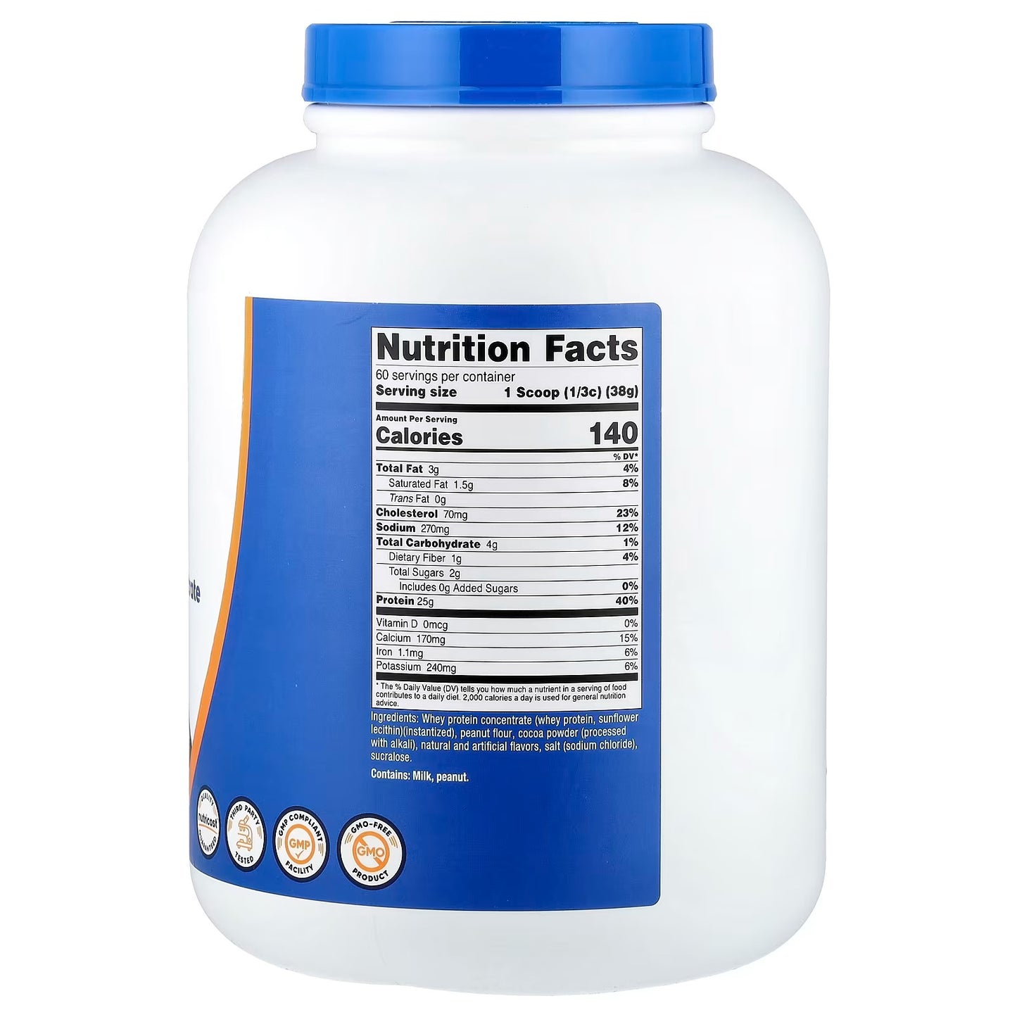 Nutricost Whey Protein Concentrate 5 lbs (2.27kg) – Chocolate Peanut Butter Flavor, Protein Powde