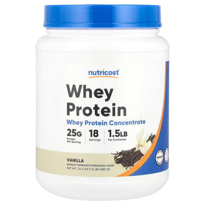 Nutricost Whey Protein Concentrate 5 lbs (2.27kg) – Vanilla Flavor, Premium Protein Powder