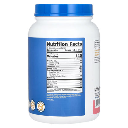 Nutricost Whey Protein Isolate 2 lbs (907g) – Strawberry Acai Flavor, Premium Protein Powder