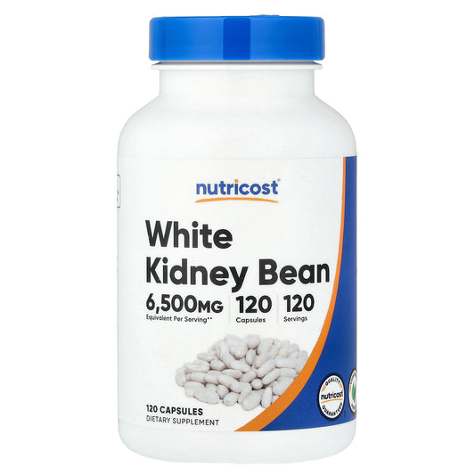 Nutricost White Kidney Bean Extract – 120 Vegetarian Capsules, 120 Servings, Gluten-Free & GMO-Free