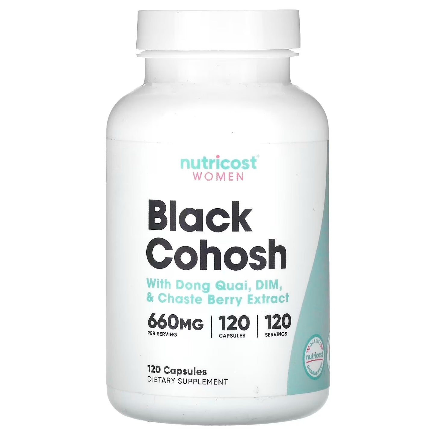 Nutricost Black Cohosh for Women 660mg – 120 Capsules, Gluten-Free Herbal Supplement