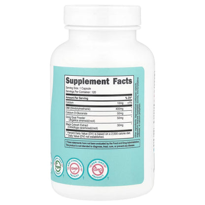 Nutricost DIM 400mg (Diindolylmethane) – 120 Capsules, Women’s Wellness Supplement