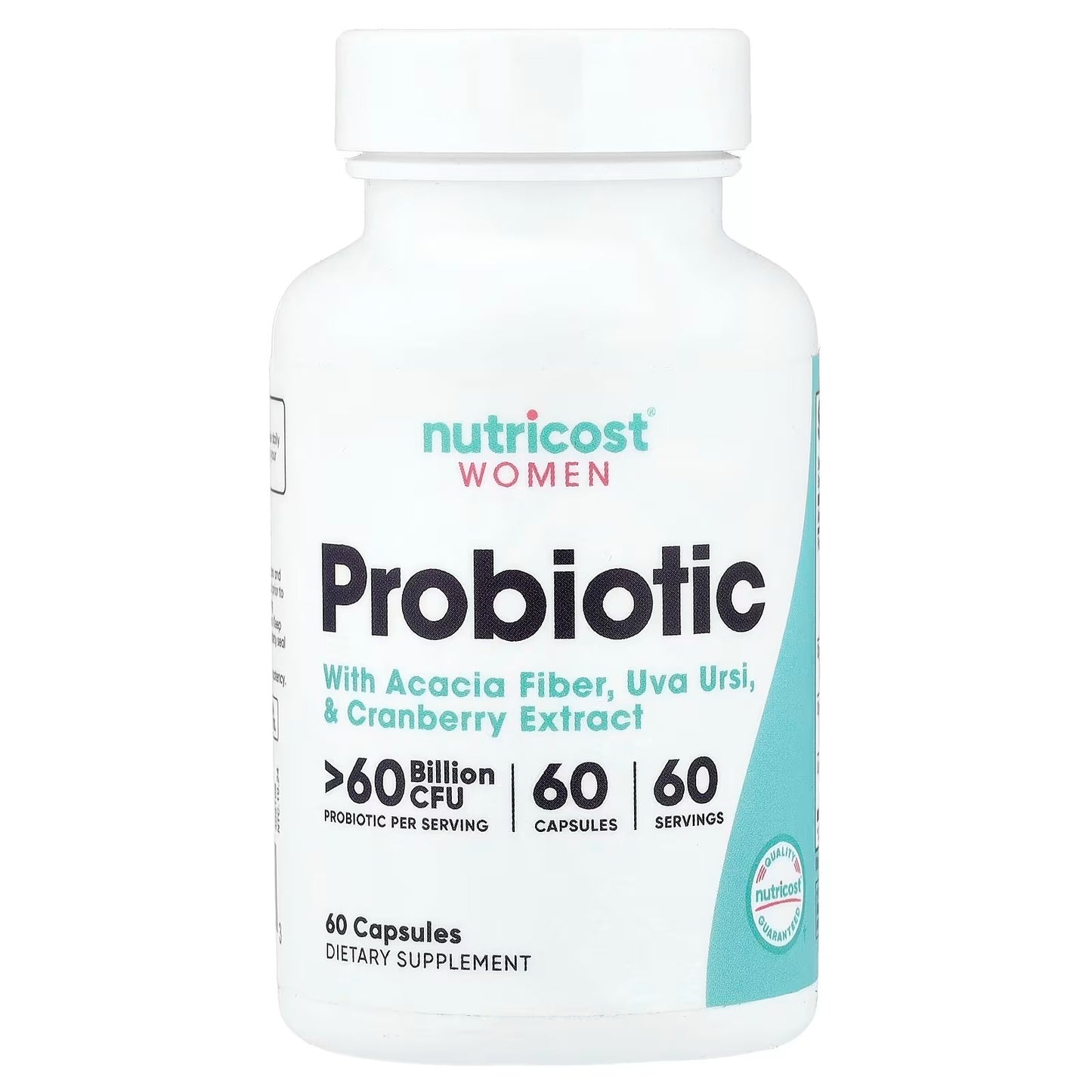 Nutricost Probiotic for Women 60 Billion CFU – 60 Capsules, Gluten-Free Women’s Probiotic Supplement