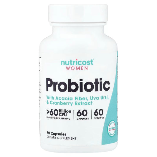 Nutricost Probiotic for Women 60 Billion CFU – 60 Capsules, Gluten-Free Women’s Probiotic Supplement