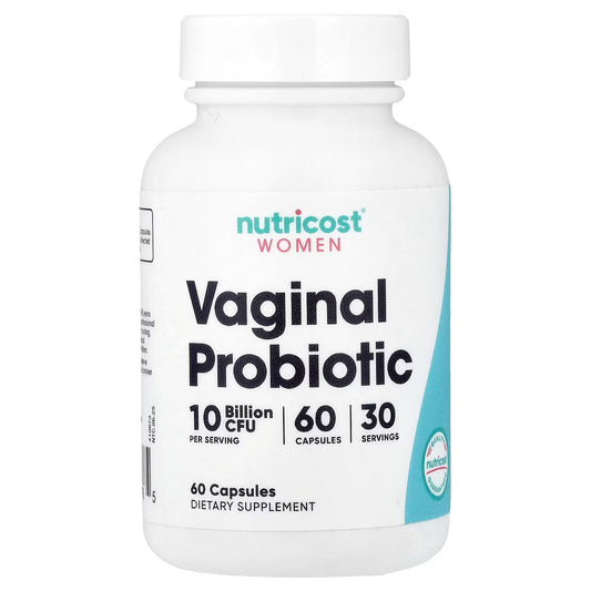 Nutricost Women’s Vaginal Probiotic 10 Billion CFU – 60 Capsules, Daily Women’s Probiotic Supplement
