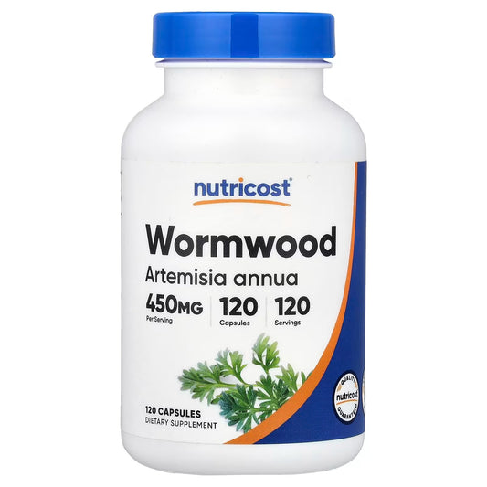 Nutricost Wormwood 450mg – 120 Vegetarian Capsules, Gluten-Free & GMO-Free Herbal Supplement