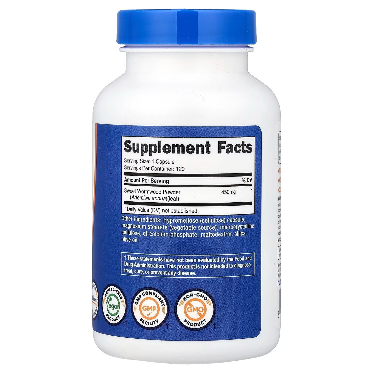 Nutricost Wormwood 450mg – 120 Vegetarian Capsules, Gluten-Free & GMO-Free Herbal Supplement