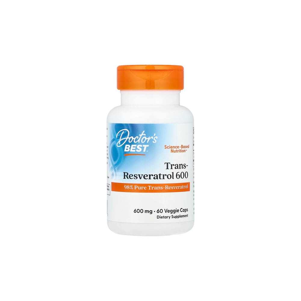 Doctor's Best Trans-Resveratrol 600 600 Mg 60 Veggie Caps