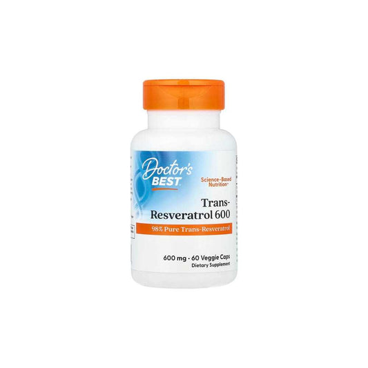 Doctor's Best Trans-Resveratrol 600 600 Mg 60 Veggie Caps