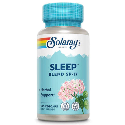 Solaray Sleep Blend Sp-17  Herbal Support 100 Veg Caps