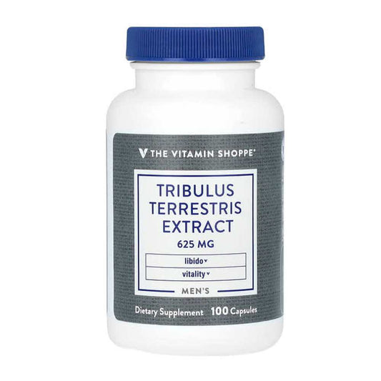 The Vitamin Shoppe Men's Tribulus Terrestris Extract 625 Mg Supports Men's Vitality and Libido with A Potent Herbal Extract 100 Capsules