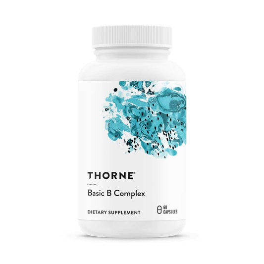 Thorne Basic B Complex Energy metabolism Nervous system support Cognitive function Nutrient replenishment 60 Capsules