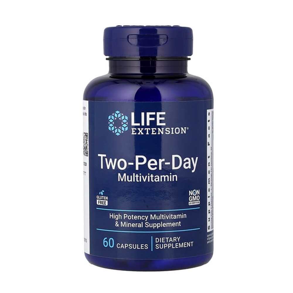 Life Extension Two-Per-Day Multivitamin High Potency Multivitamın & Mineral Supplement Capsules