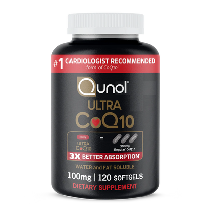 Qunol Ultra CoQ10, 100mg Water and Fat Soluble Softgels