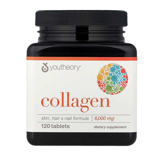 Youtheory Collagen Skin, Hair and Nail Support Healthy Ageing Antioxidant Support Tablets