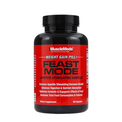 Muscle Meds Weight Gain Pill Feast Mode Appetite Stimulating Complex 90 Capsules