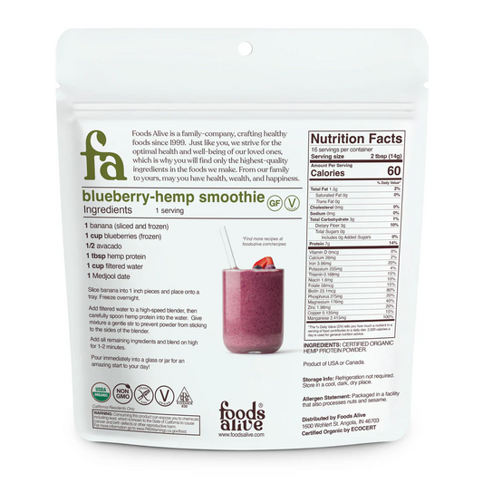 Foods Alive Organic Hemp Protein Powder 227g