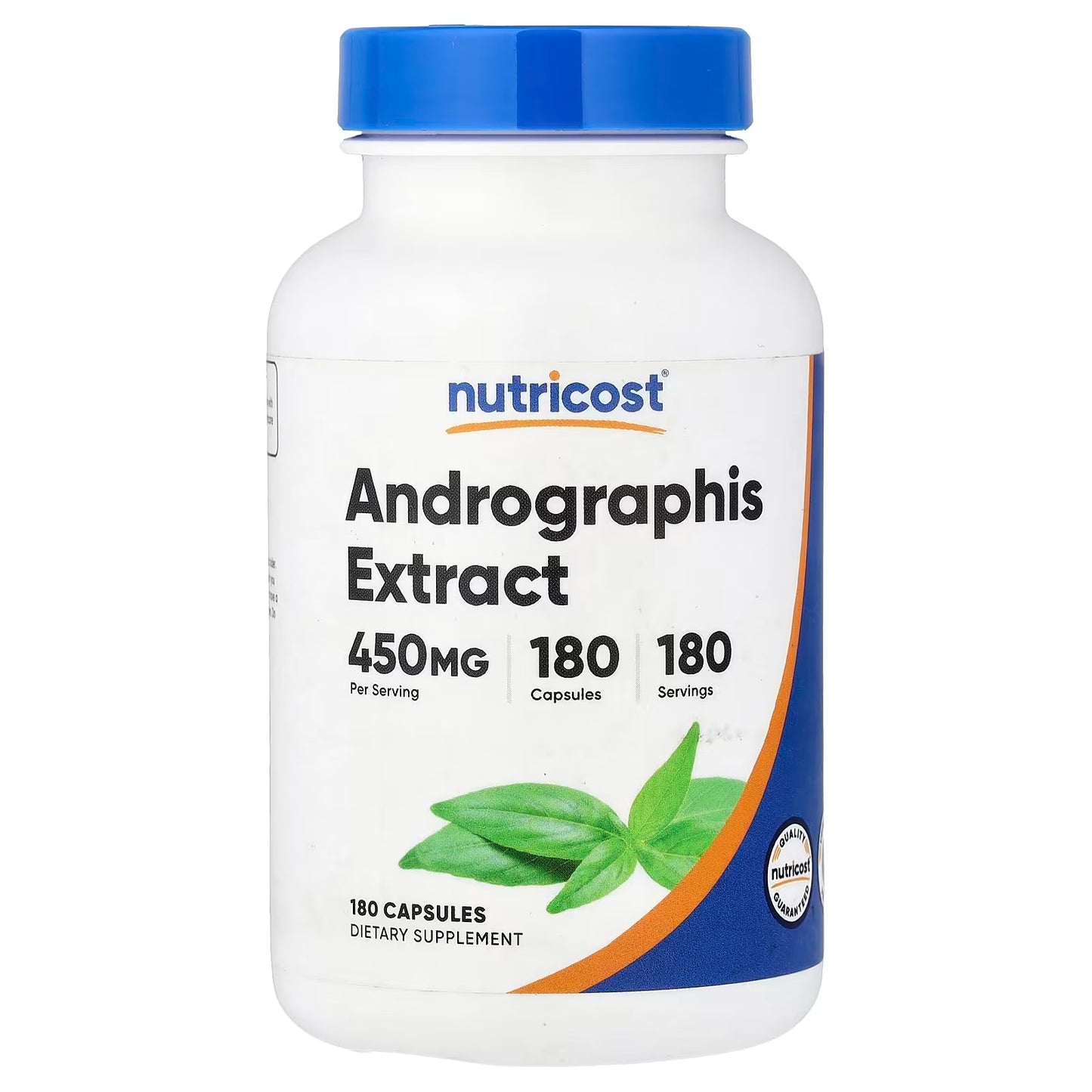 Nutricost Andrographis Extract 450mg – 180 Vegetarian Capsules, Gluten-Free Herbal Supplement