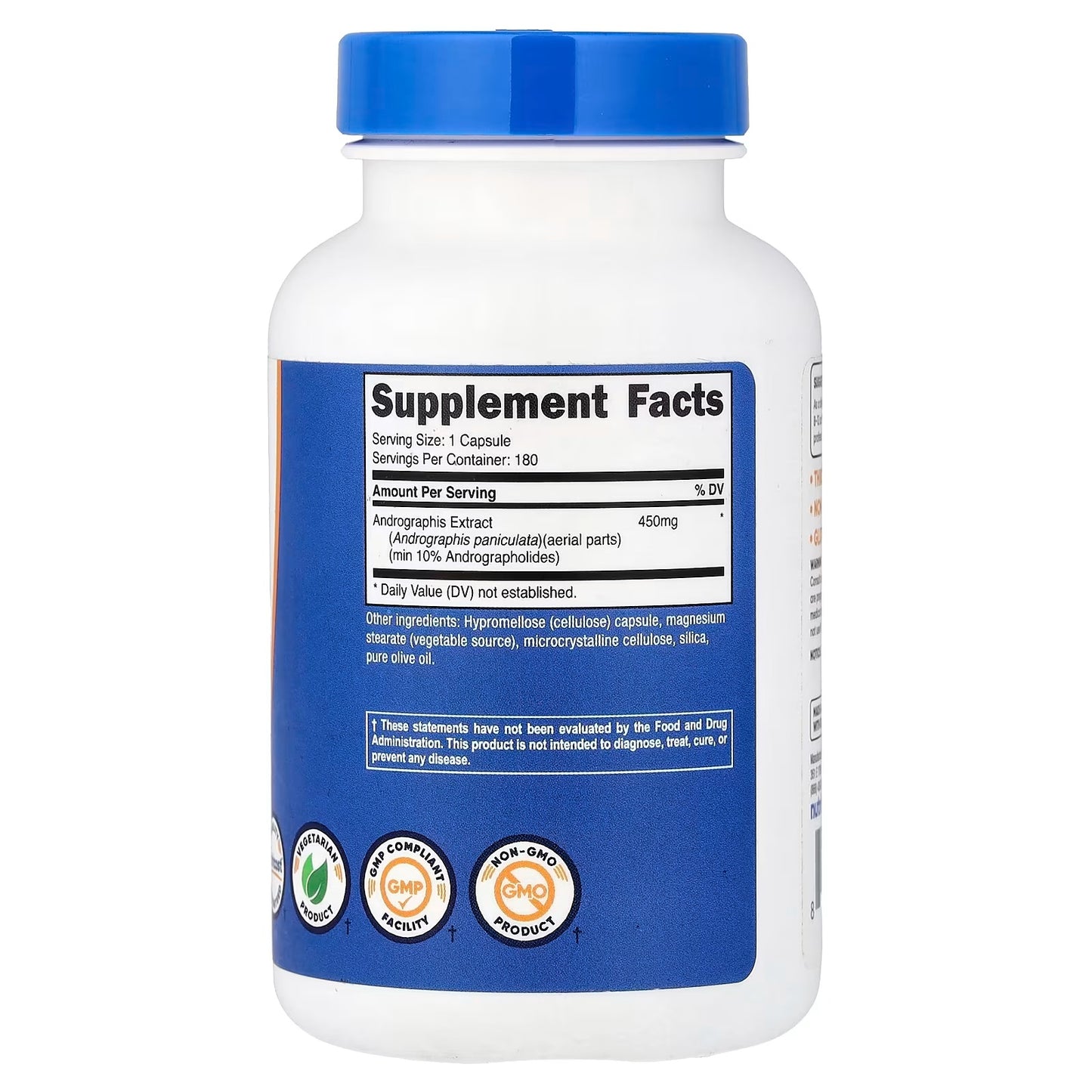 Nutricost Andrographis Extract 450mg – 180 Vegetarian Capsules, Gluten-Free Herbal Supplement