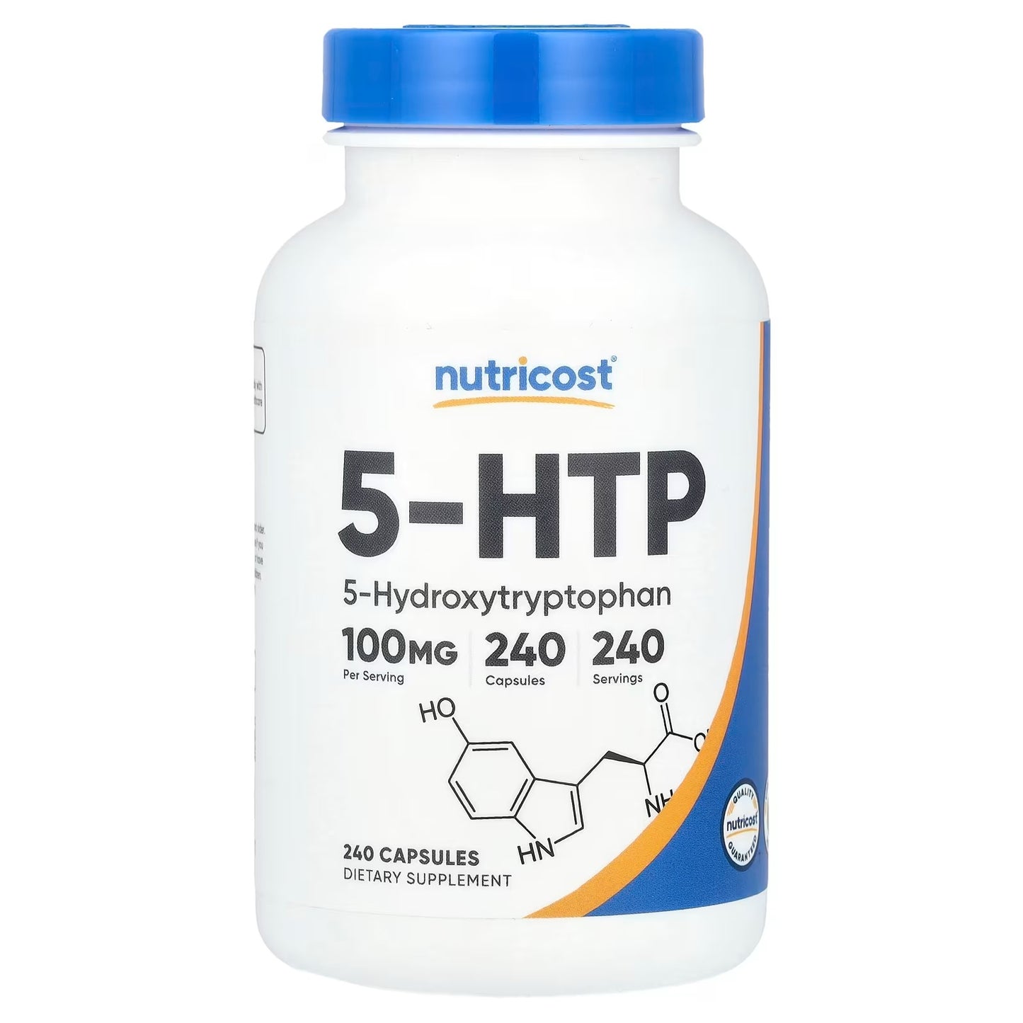 Nutricost 5-HTP 100mg (5-Hydroxytryptophan) – 240 Vegetarian Capsules, Non-GMO & Gluten-Free