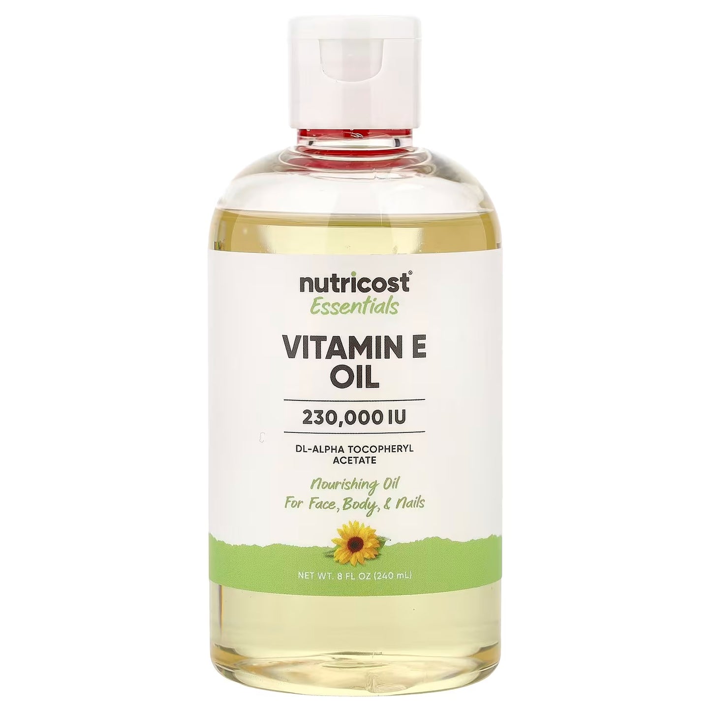 Nutricost Essentials Vitamin E Oil 8 oz (230,000 IU) – Pure Vitamin E Oil Supplement