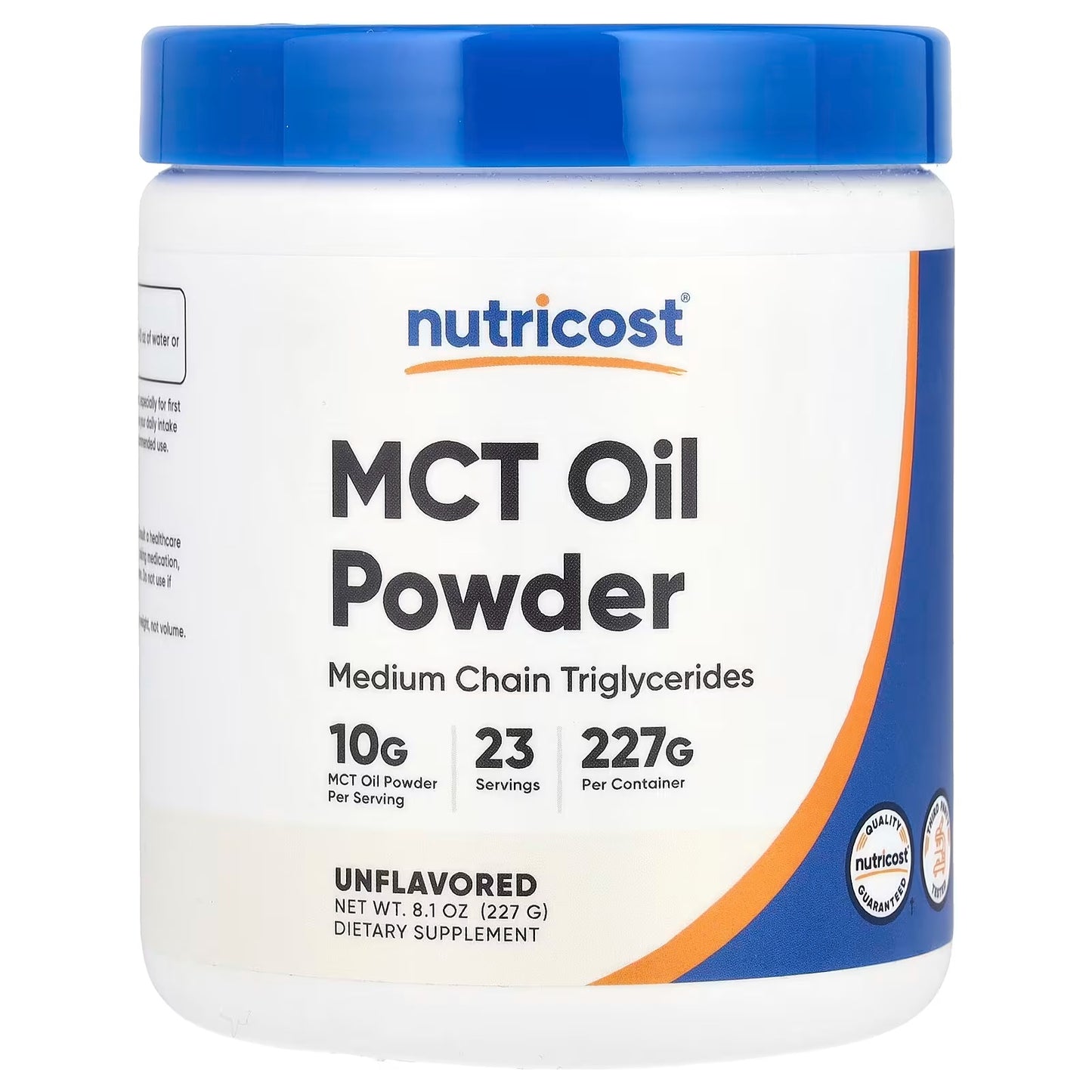 Nutricost C8 MCT Oil Powder 8oz – 95% C8 MCT, 23 Servings, MCT Supplemen