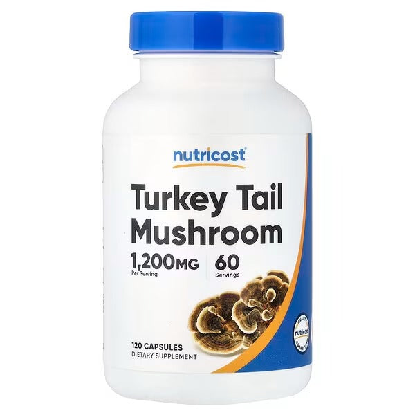Nutricost Turkey Tail Mushroom 1200mg – 120 Capsules, 60 Servings, Functional Mushroom Supplement