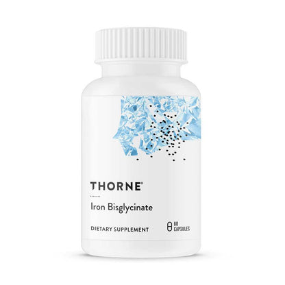 Thorne Iron Bisglycinate Red Blood Cell Support Oxygen Transport Energy Metabolism 60 Capsules