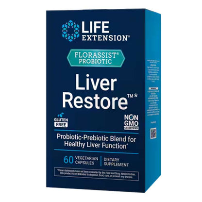 Life Extension Florassist Prebiotic and Probiotic Liver Restore 60 Vegetarian Capsules