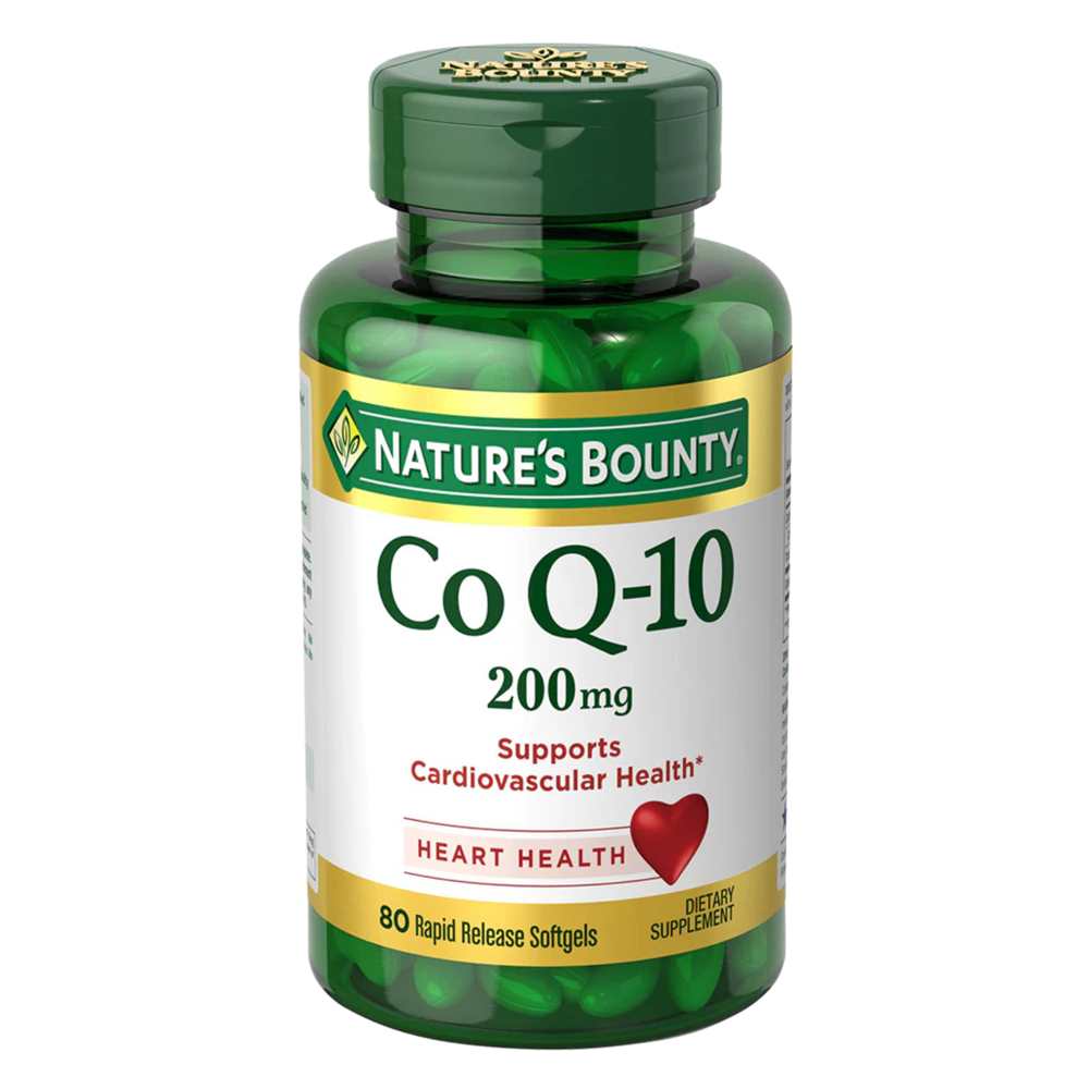 Nature's Bounty Co Q10, Supports Heart Health 200mg 80 Rapid Release Softgels