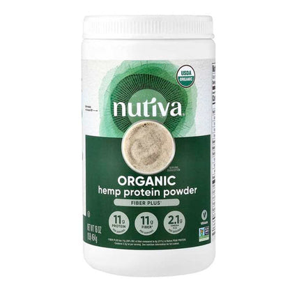 Nutiva Organic Hemp Protein Powder Fibre Plus Supporting Digestive Health 454g