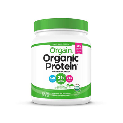 Orgain Organic Protein Powder Plant Based Natural Unsweetened 720g