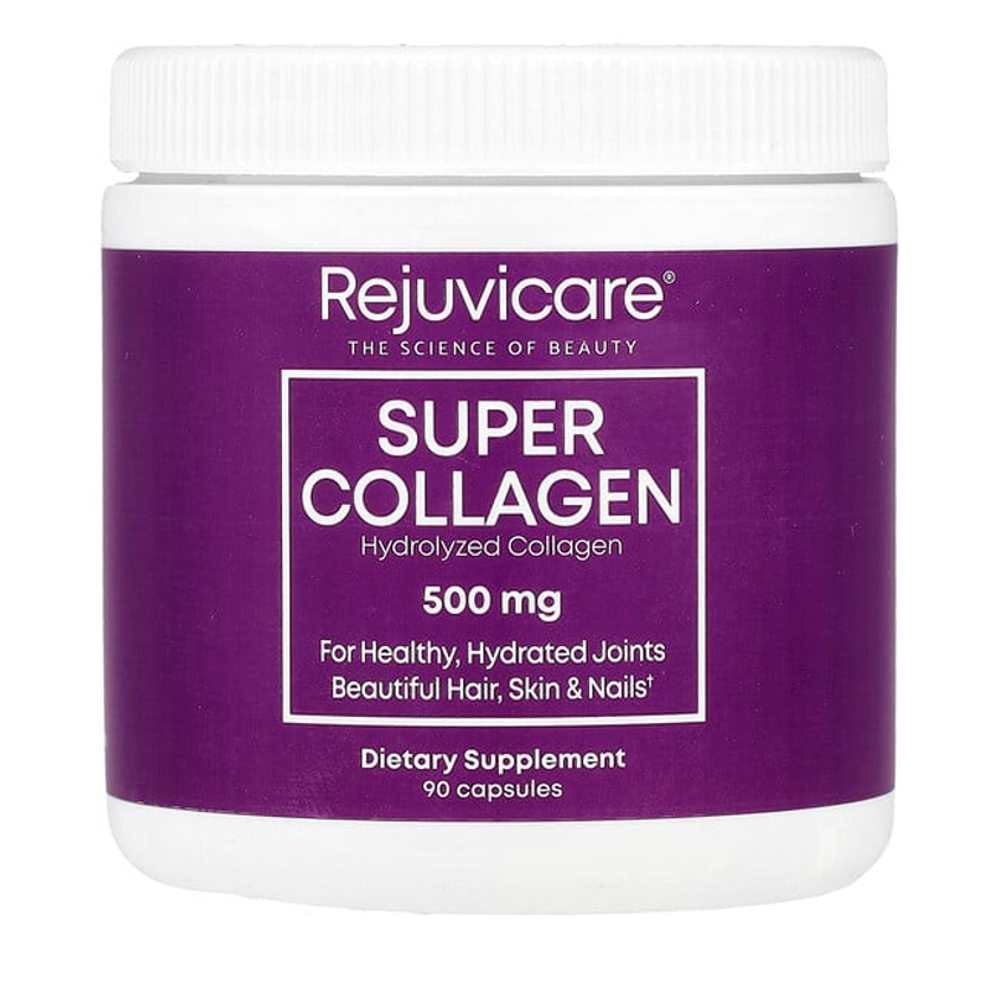 Rejuvicare Super Collagen 500 Mg Skin, Hair and Nail Support Joint Support 90 Capsules