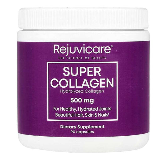Rejuvicare Super Collagen 500 Mg Skin, Hair and Nail Support Joint Support 90 Capsules