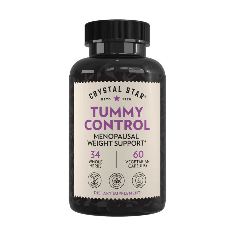 Crystal Star Tummy Control Help Counteract Menopausal Weight Gain 60 Vegetarian Capsules